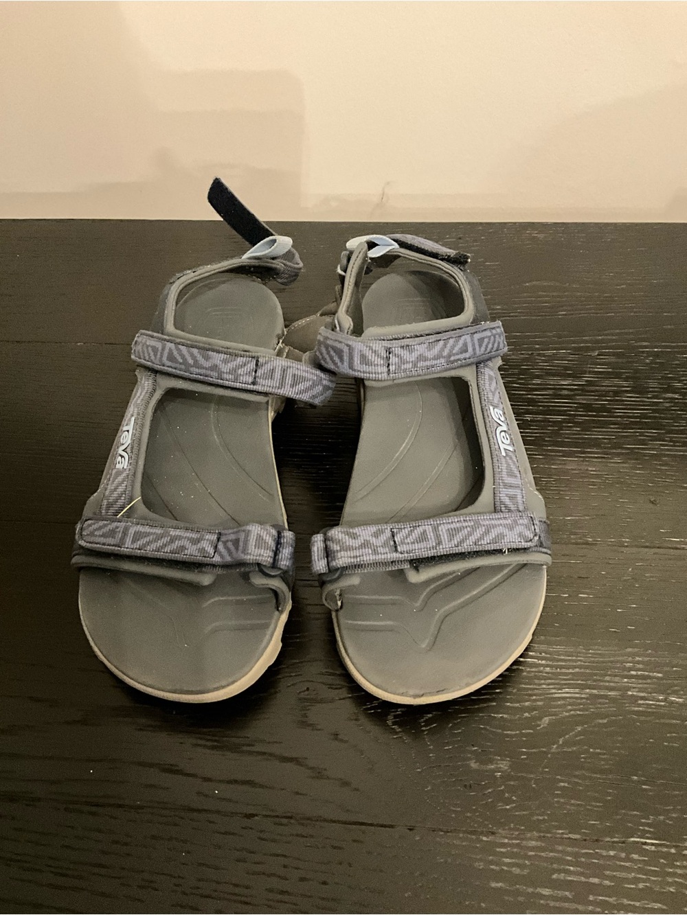 Teva Kids Gray Open-Toe Adjustable Strap Sandals